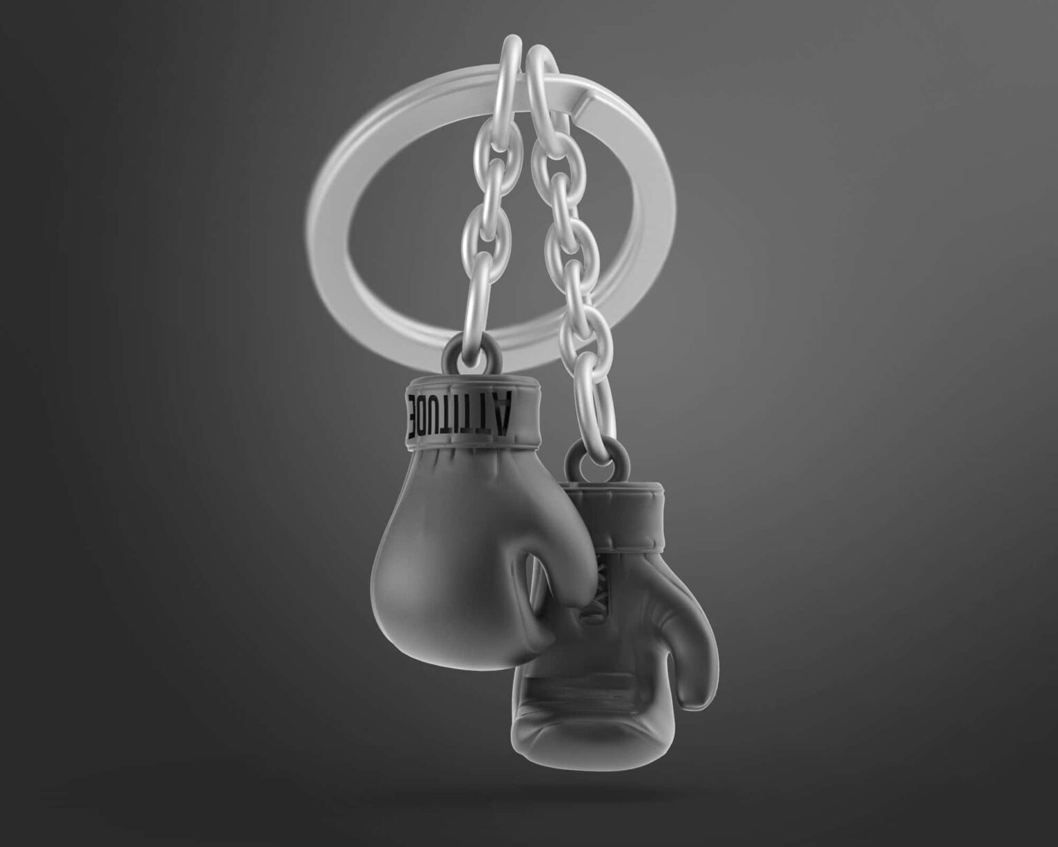 3D Schlüsselanhänger aus Metall