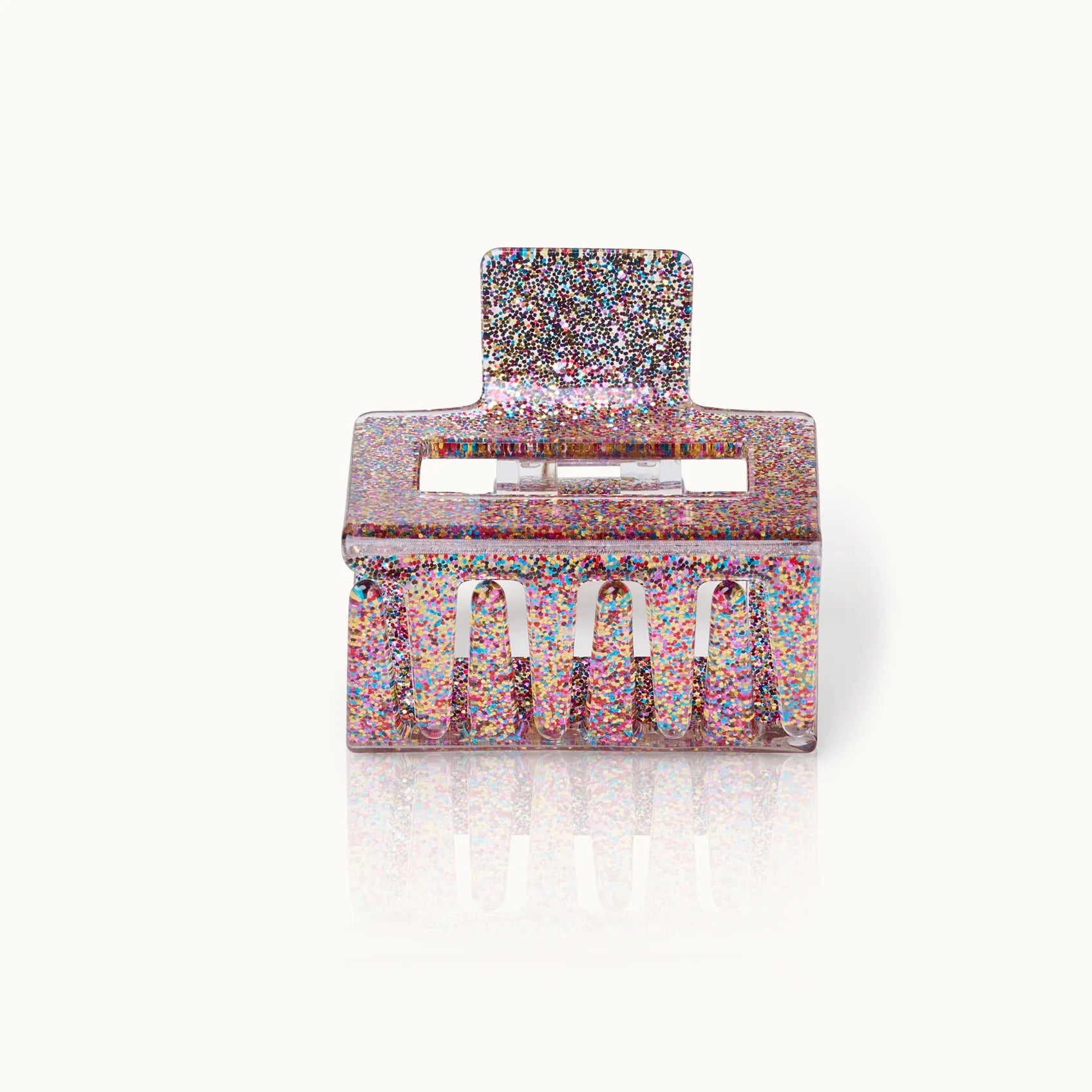 Haarklammer Square Confetti Glitter
