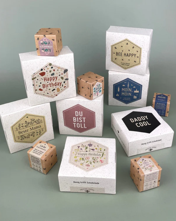 Herr Biene Honig Praline 4er Pack