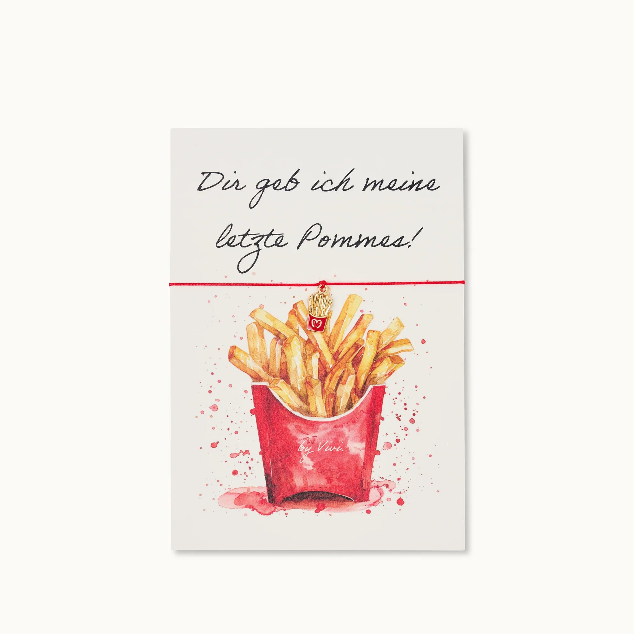 Armband-Karten: Grußkarte mit Anhänger