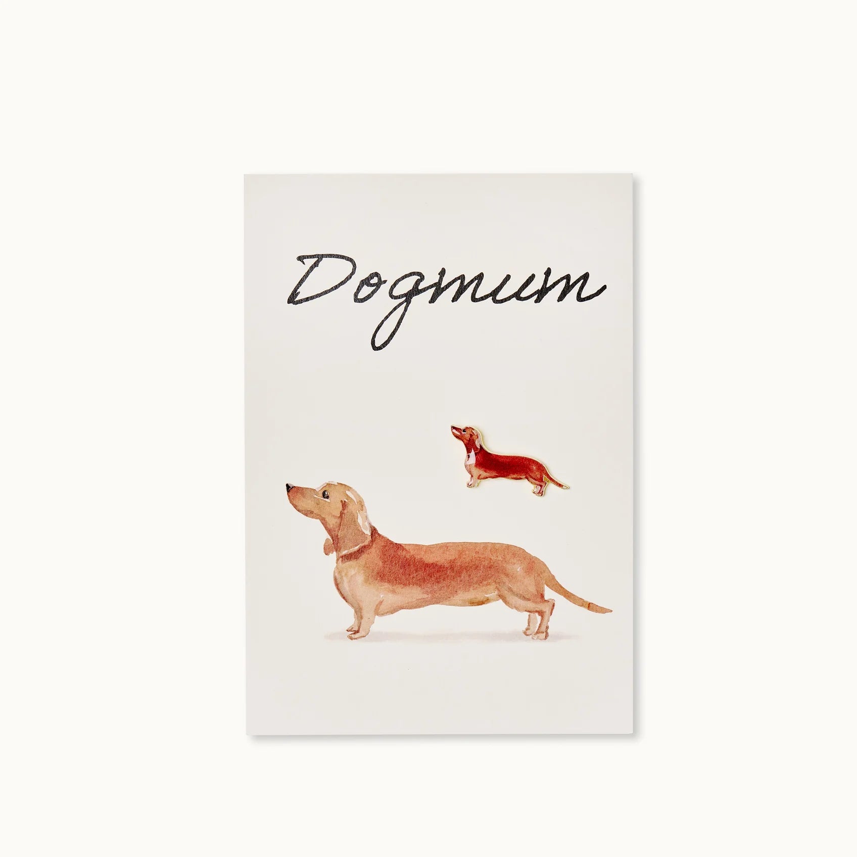 Pin-Karte: Dogmum Dackel Hell