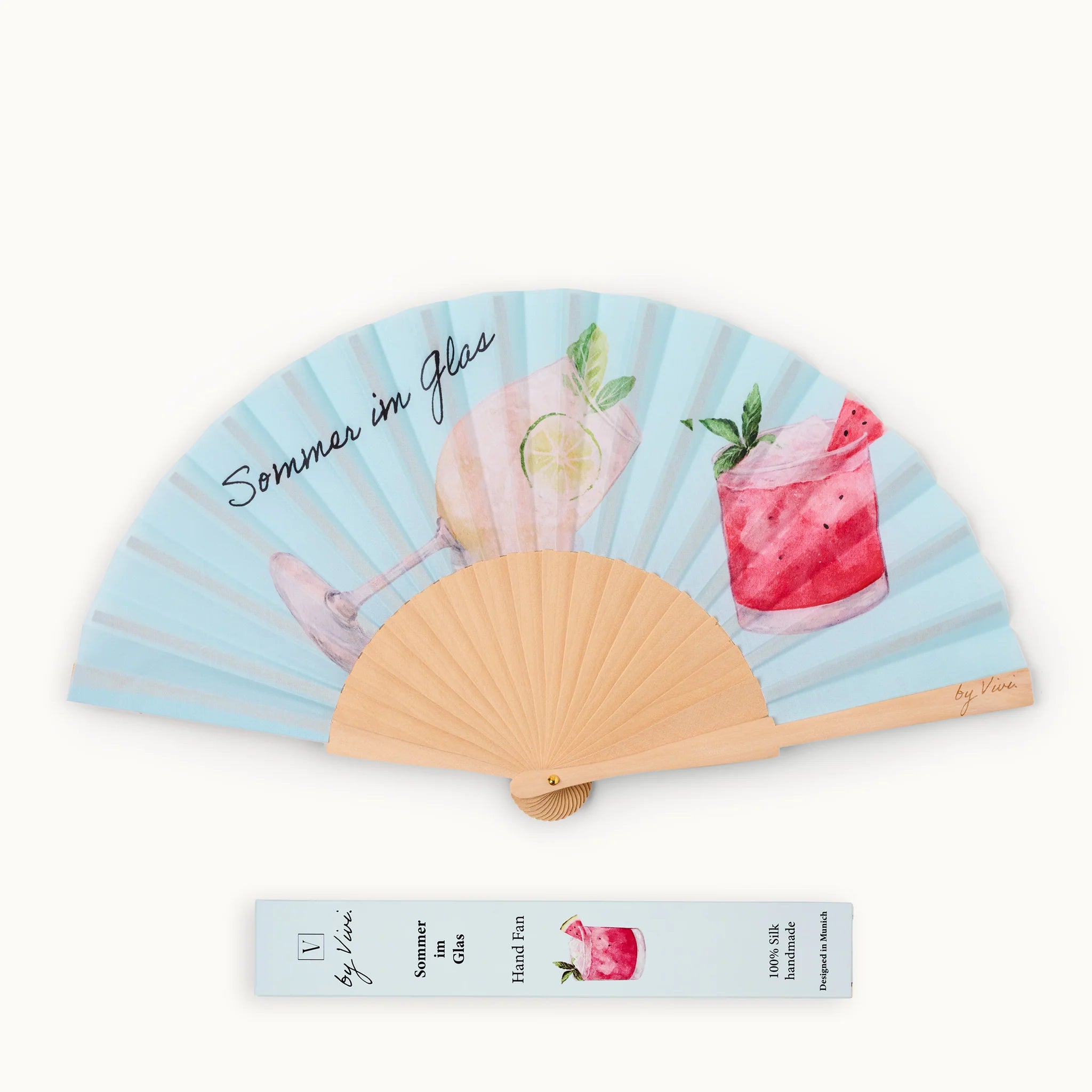 Fächer Sommer im Glas