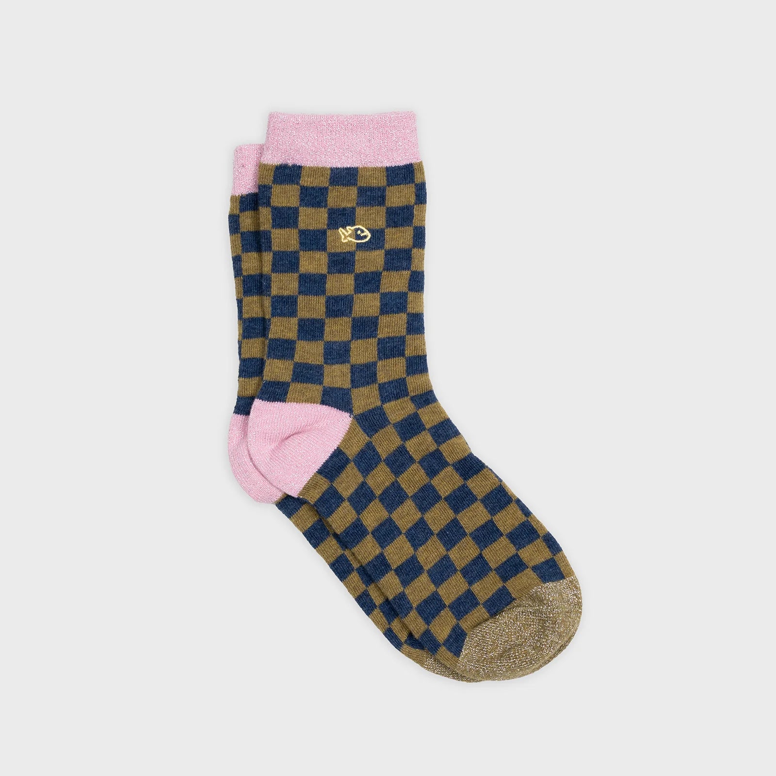 Karierte Socken, Gr. 37–40