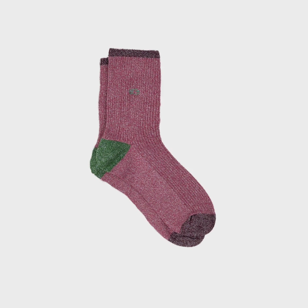 Vintage Socken mit Glitzereffekt, Gr. 37–40