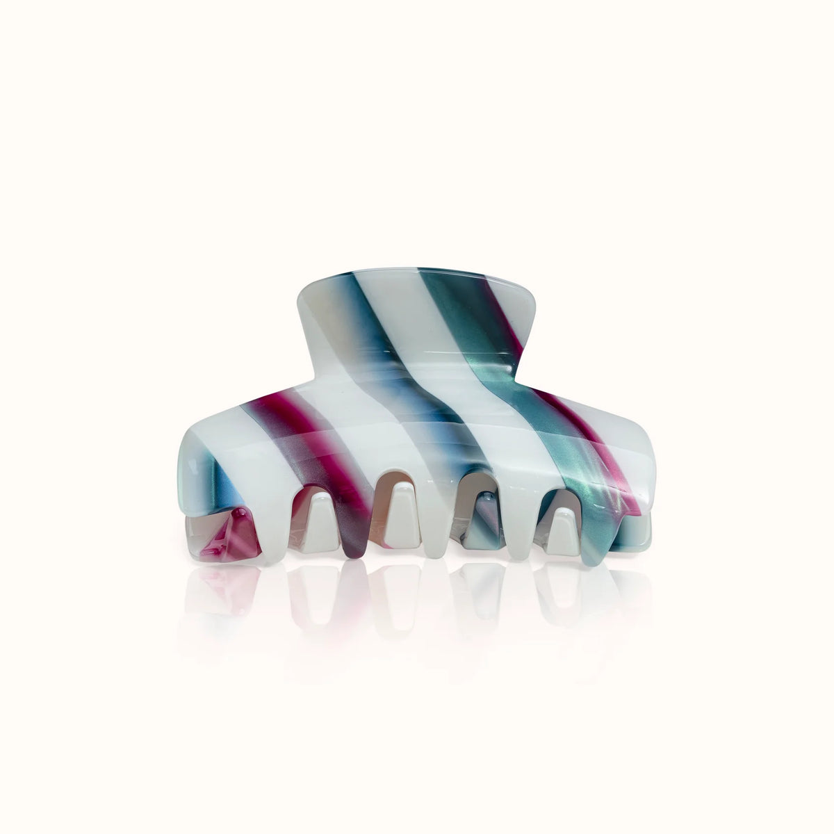 by Vivi Große Haarklammer Stripes – Coral Stripes