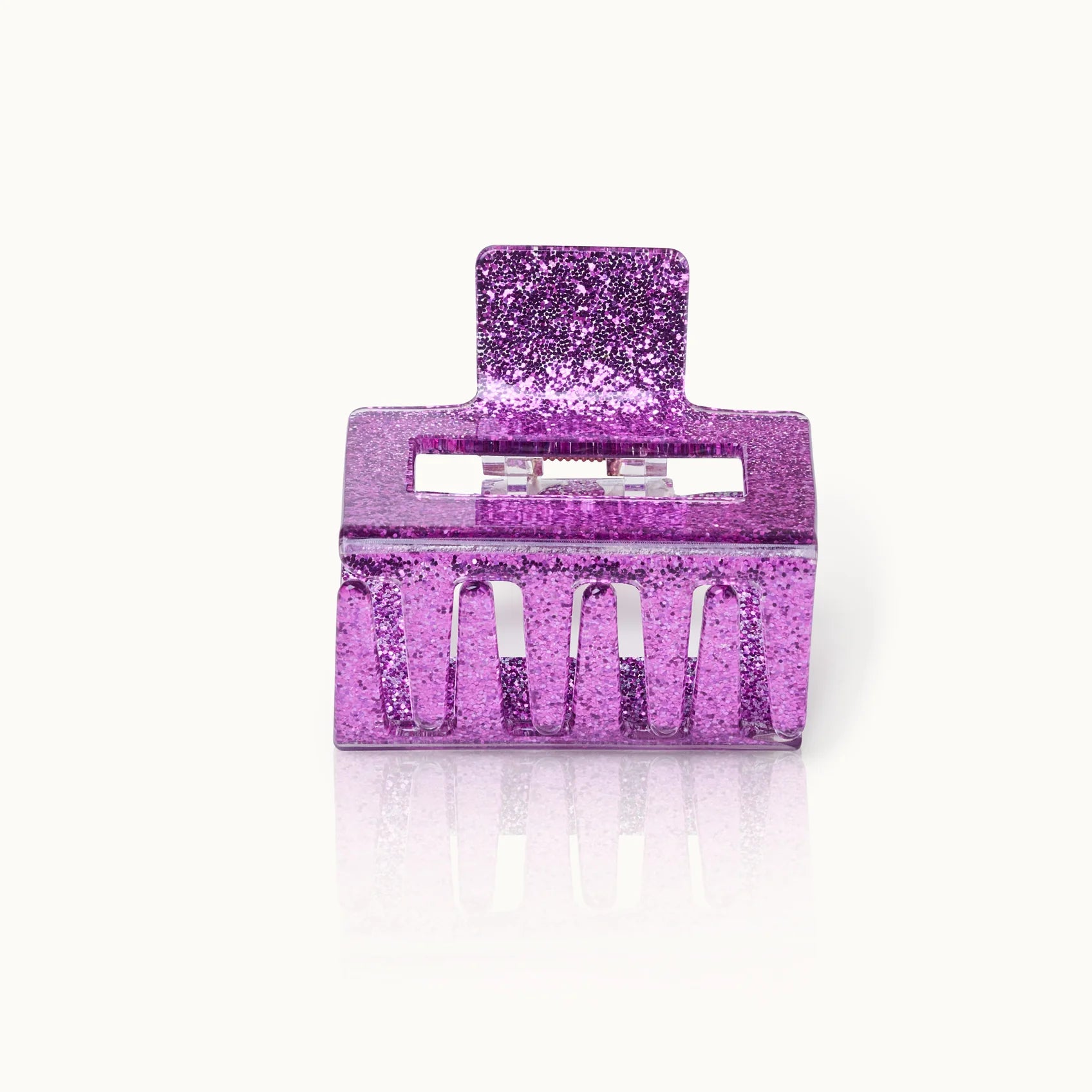 Haarklammer Square Lavender Glitter