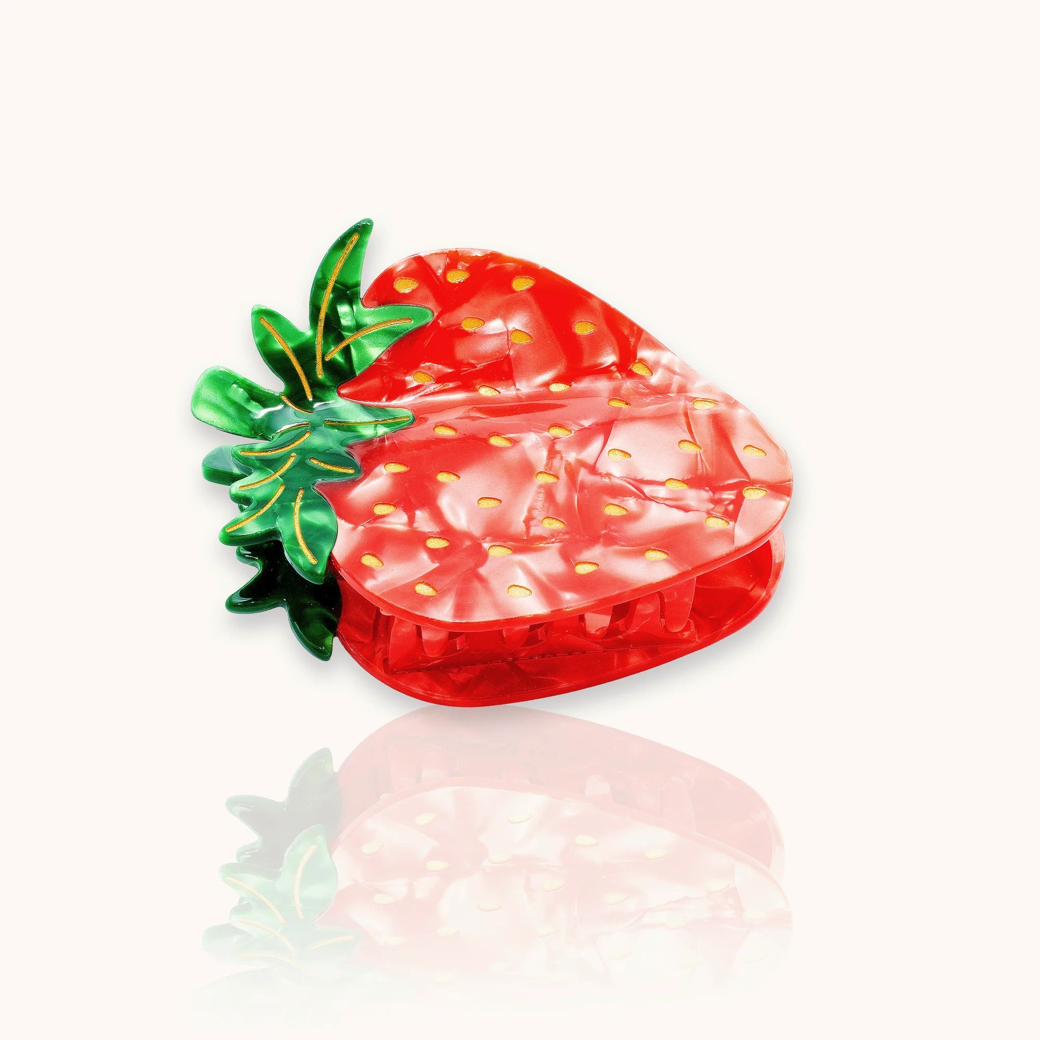 Haarklammer Erdbeere