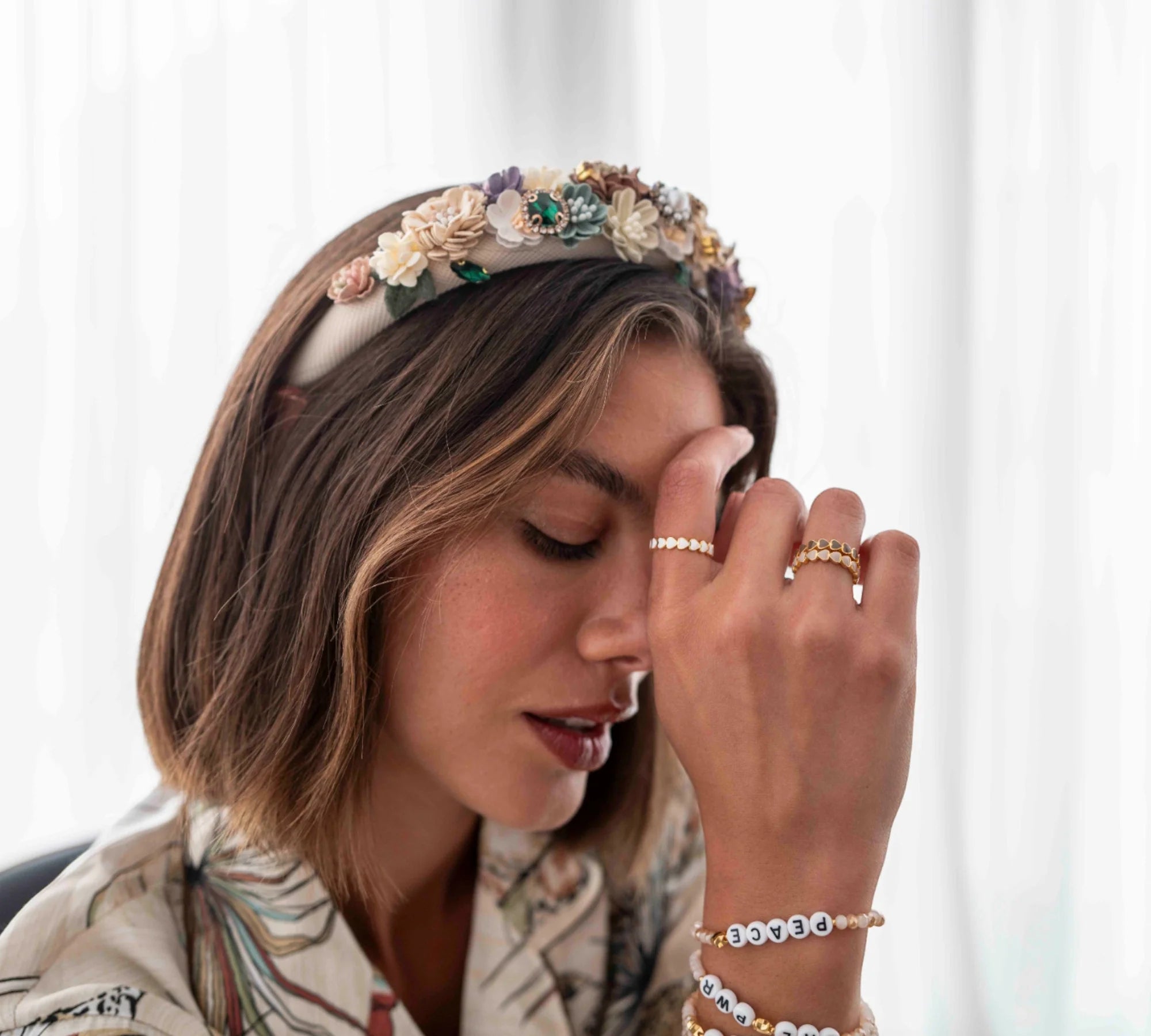 Haarreif Blumen Flower