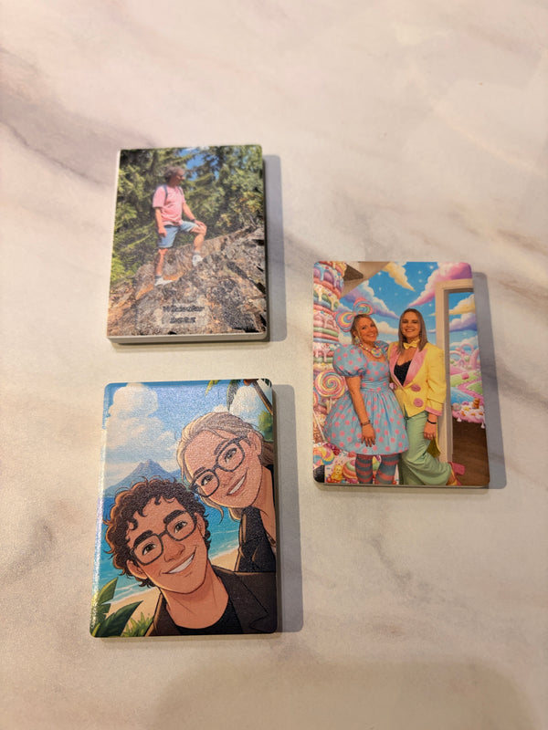 Individuell bedruckte Fotomagnete aus Keramik