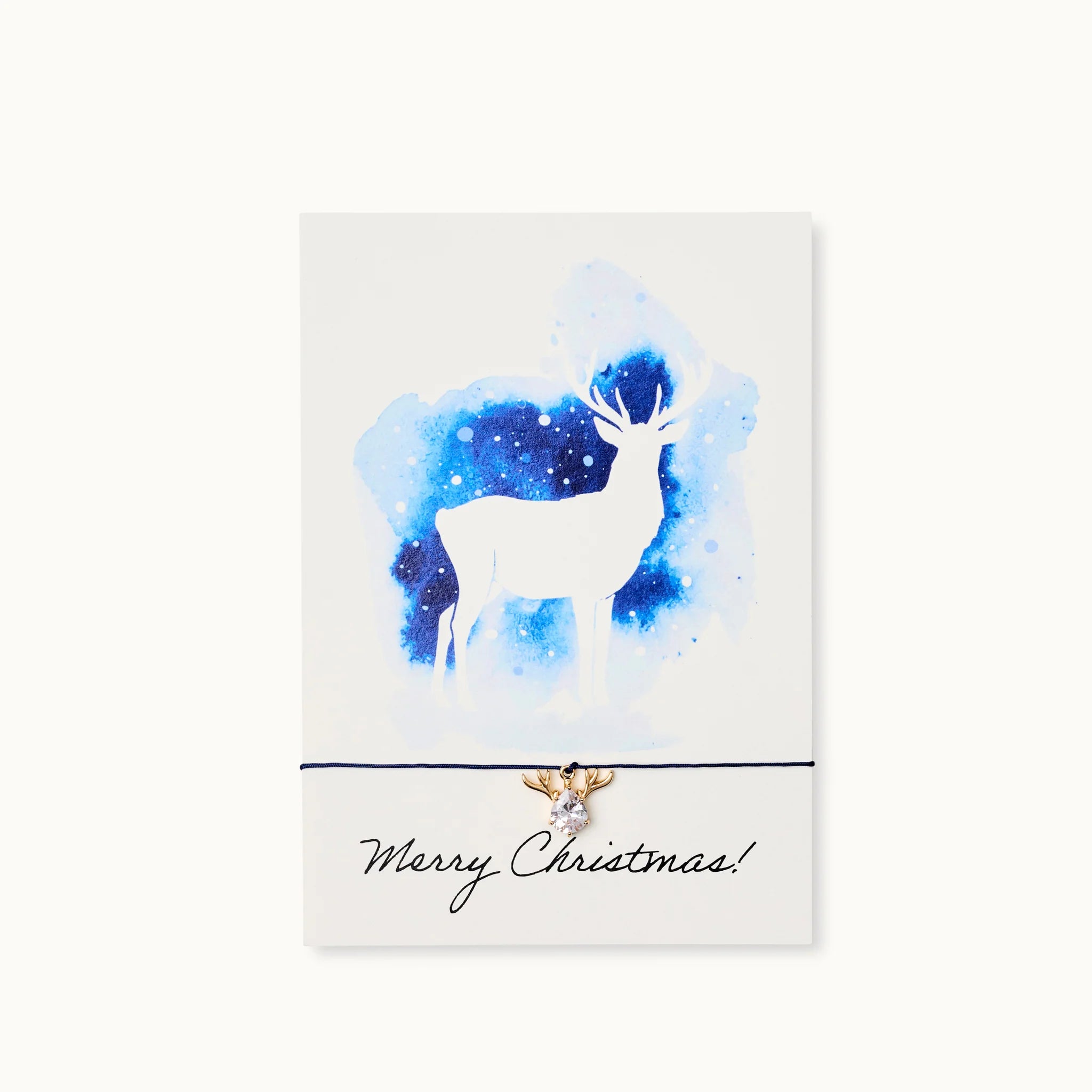 Armband-Karte: Merry Christmas Rentier
