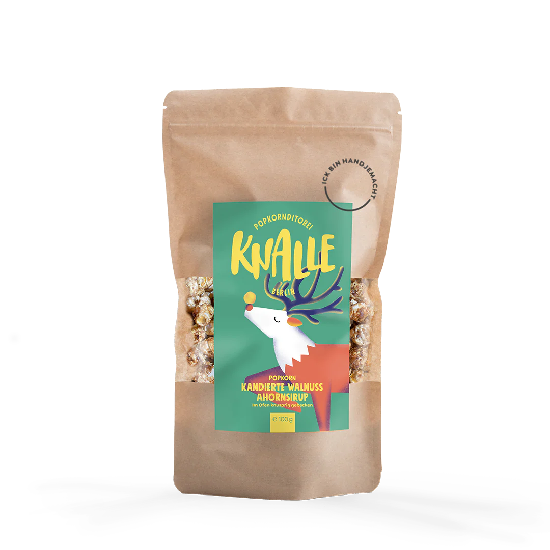 Knalle Popkorn Kandierte Walnuss Ahornsirup