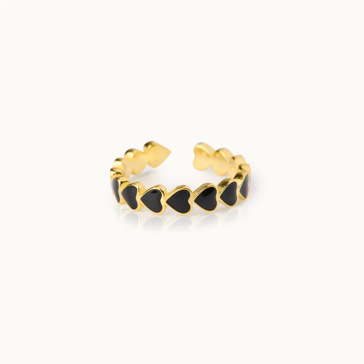 by Vivi The Heart Ring – Verstellbarer Statement Ring