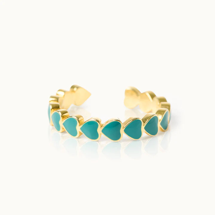 by Vivi The Heart Ring – Verstellbarer Statement Ring