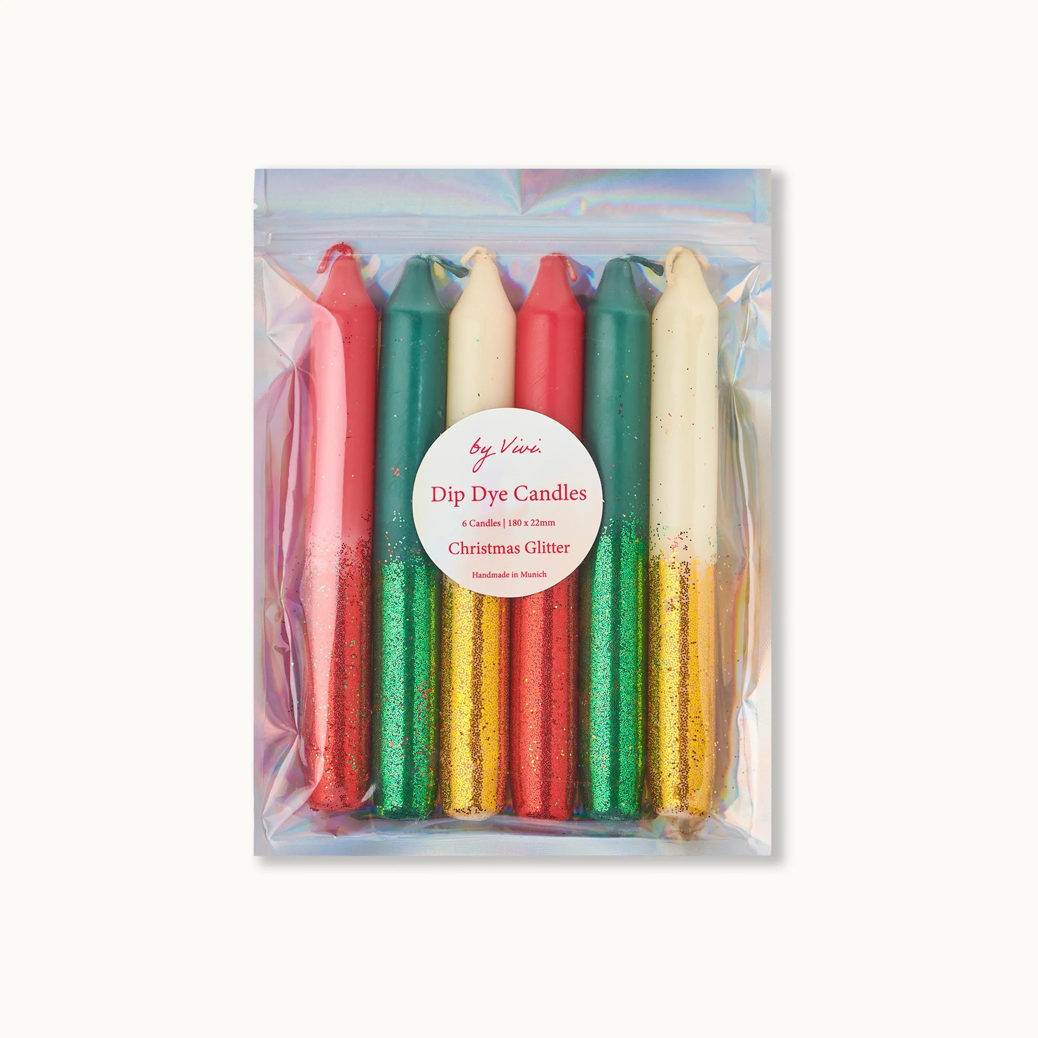 Dip-Dye Kerzen Glitzer