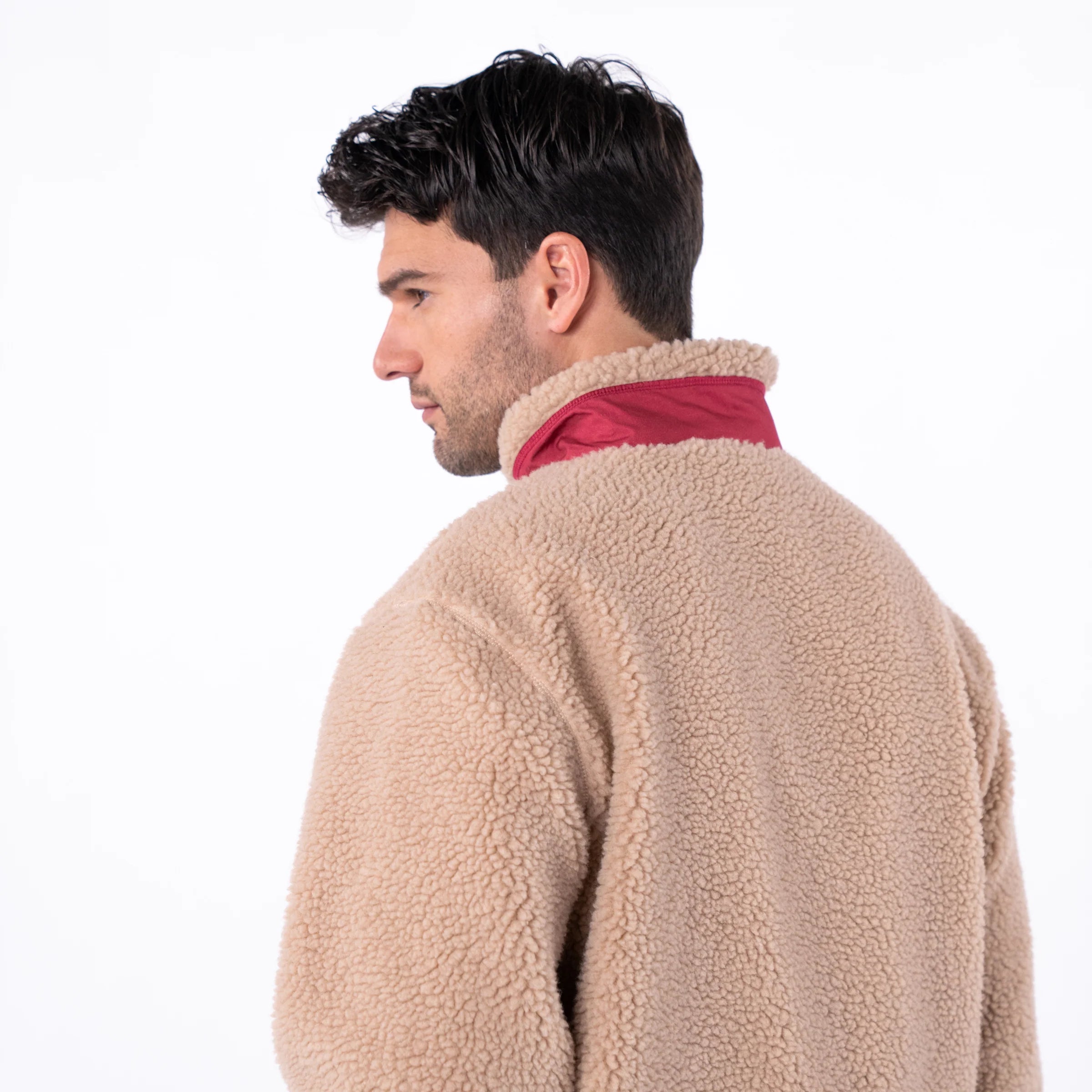 Sherpa Jacke Unisex mit Reißverschluss