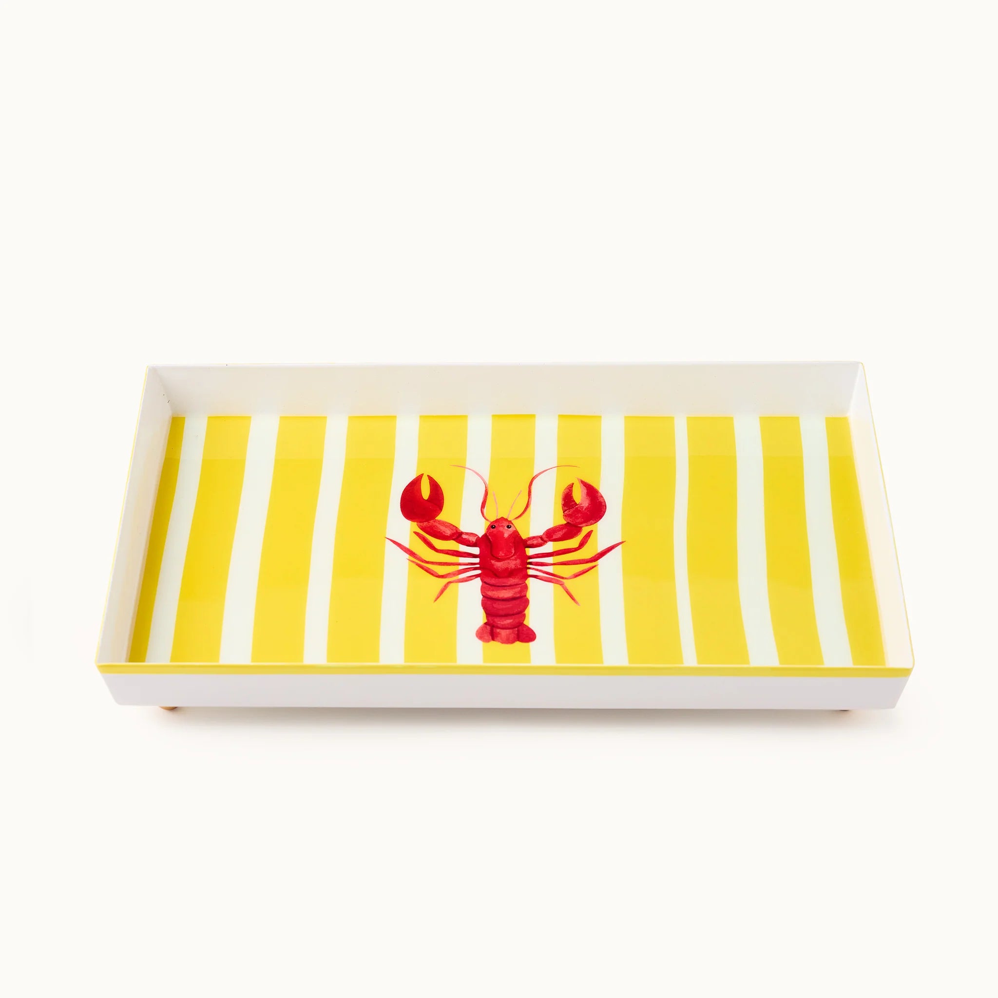 Deko Tablett Yellow Lobster