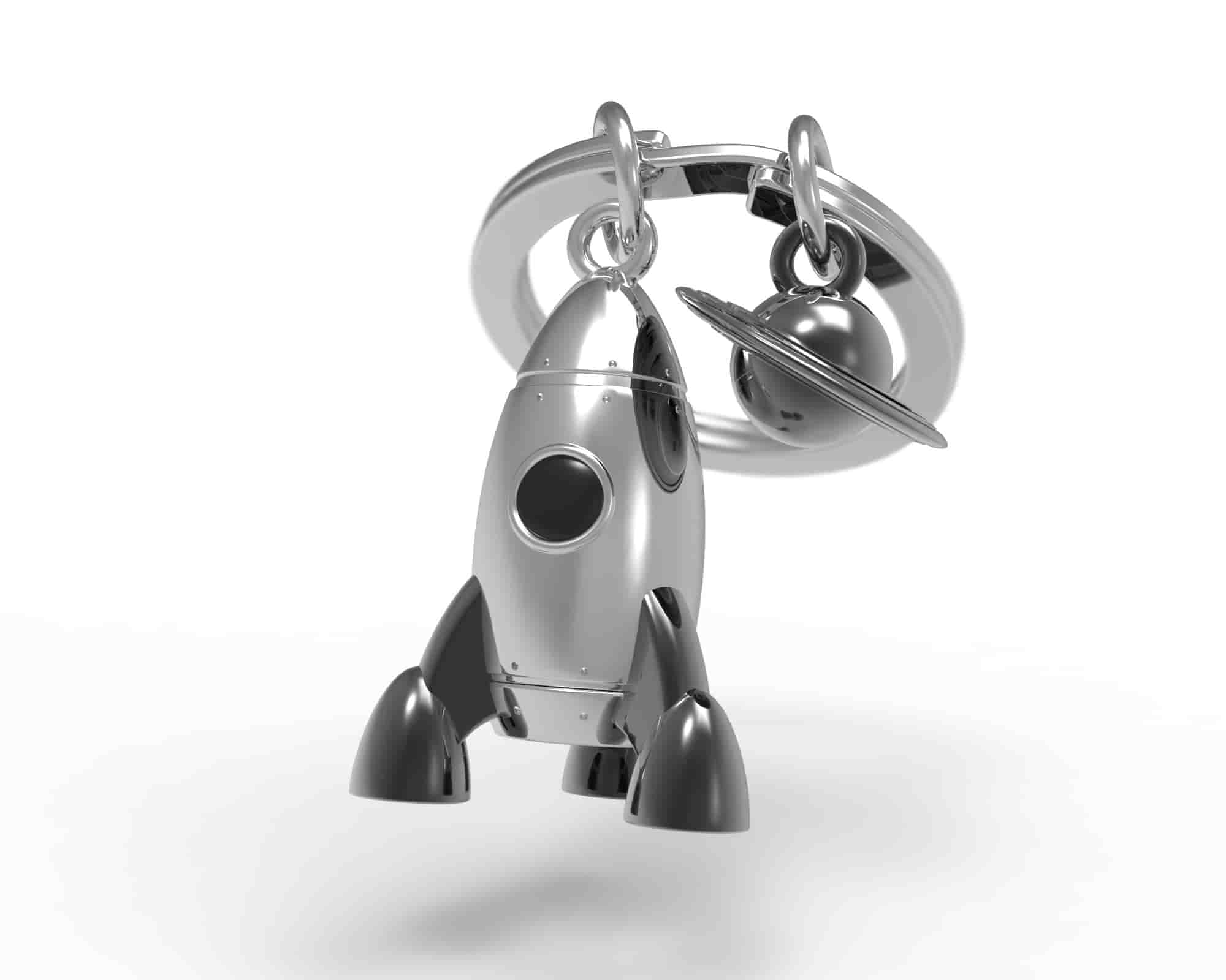 3D Schlüsselanhänger aus Metall