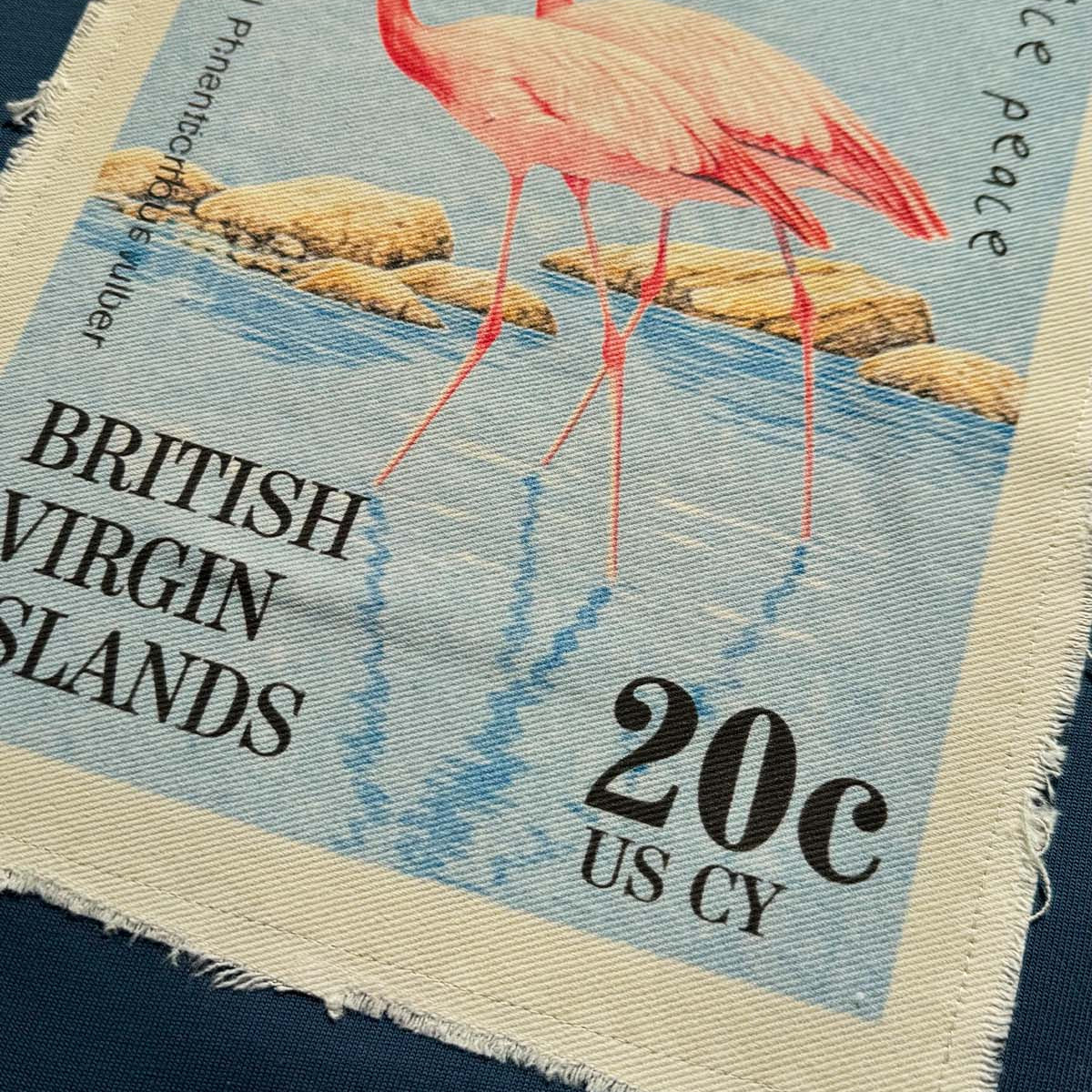 Flamingo Patch T-Shirt Deep Teal