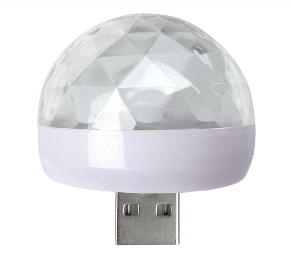 Handy Diskokugel mit USB-A, C und lightning Anschluss