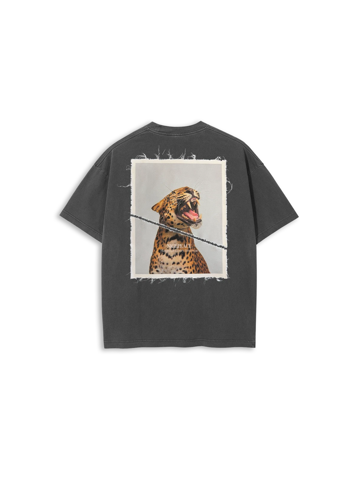 T-Shirt Leopard grey