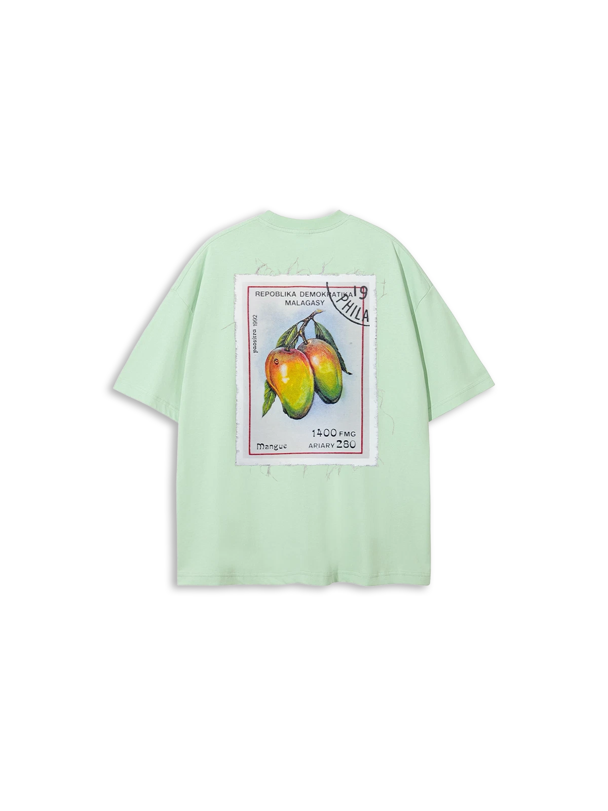 T-Shirt Mango mint, Patch mint