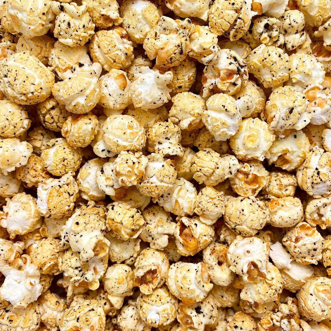 Nahaufnahme des veganen Knalle Popcorn Earl Grey Limette.