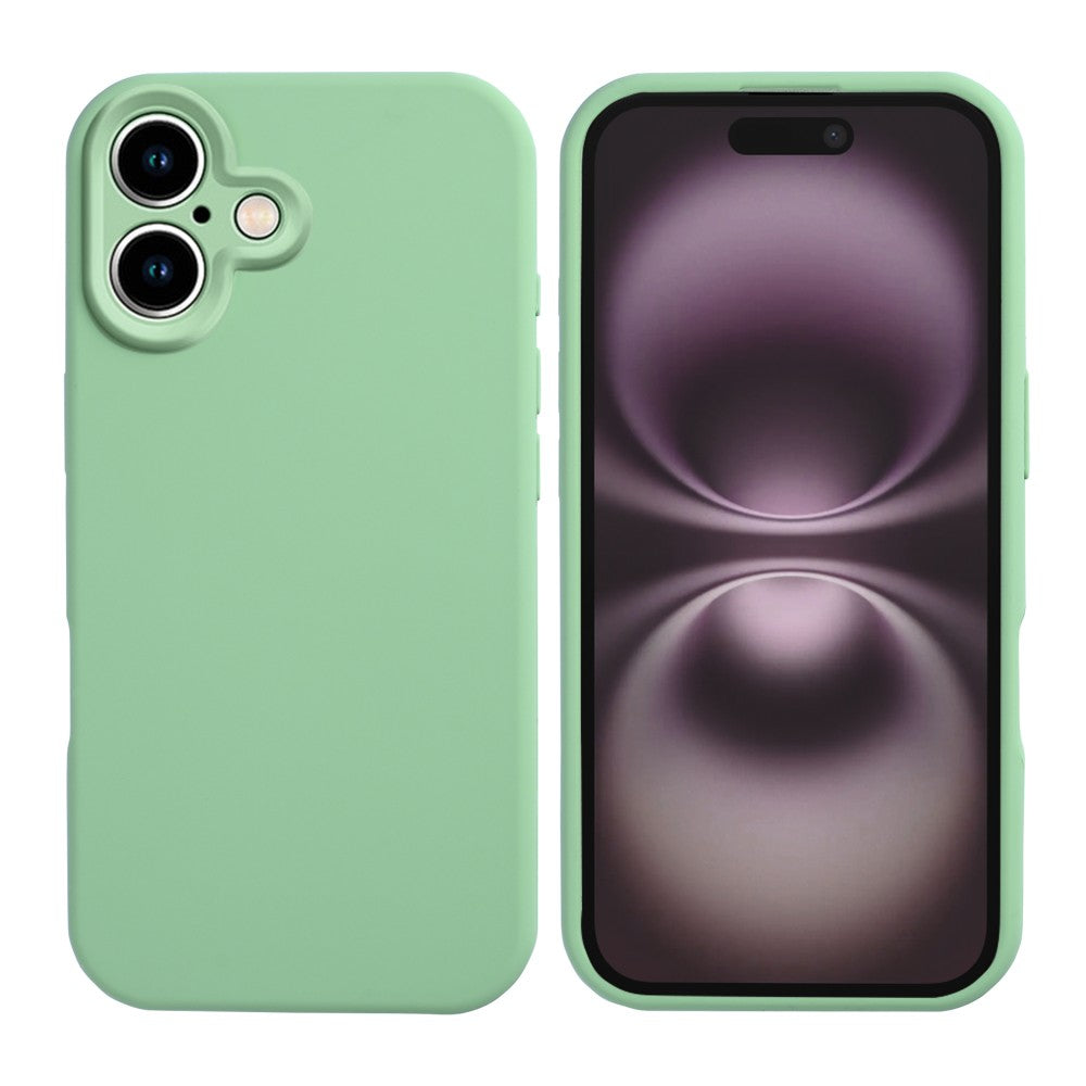 Rixus Soft TPU Handyhülle für Apple iPhone 17 in Matcha Grün – Vorder- und Rückansicht