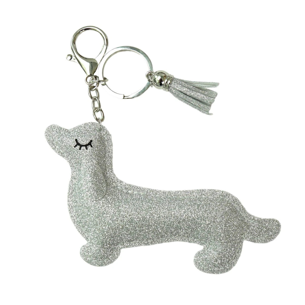 Schlüsselanhänger Dackel silber/gold