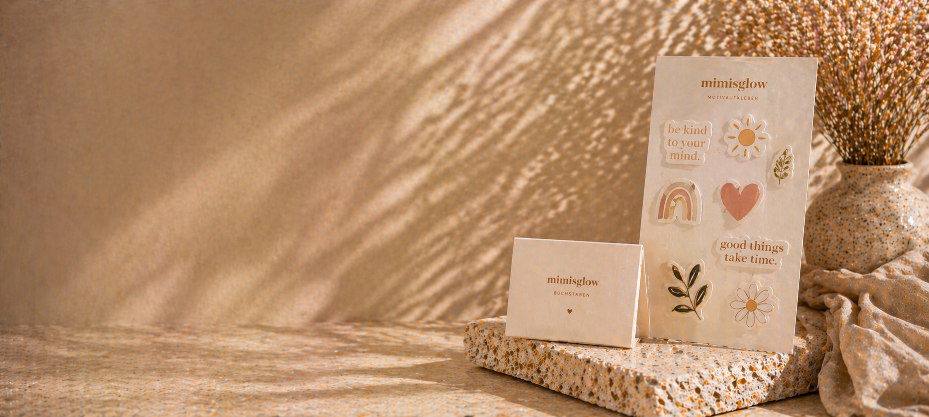 Mimis Glow – Sticker, Motive & Taschen