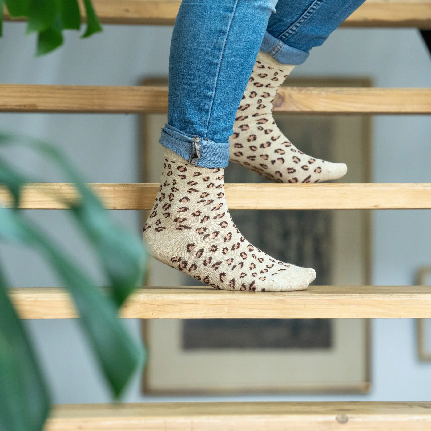 Billybelt Animal Print Socken aus Baumwolle