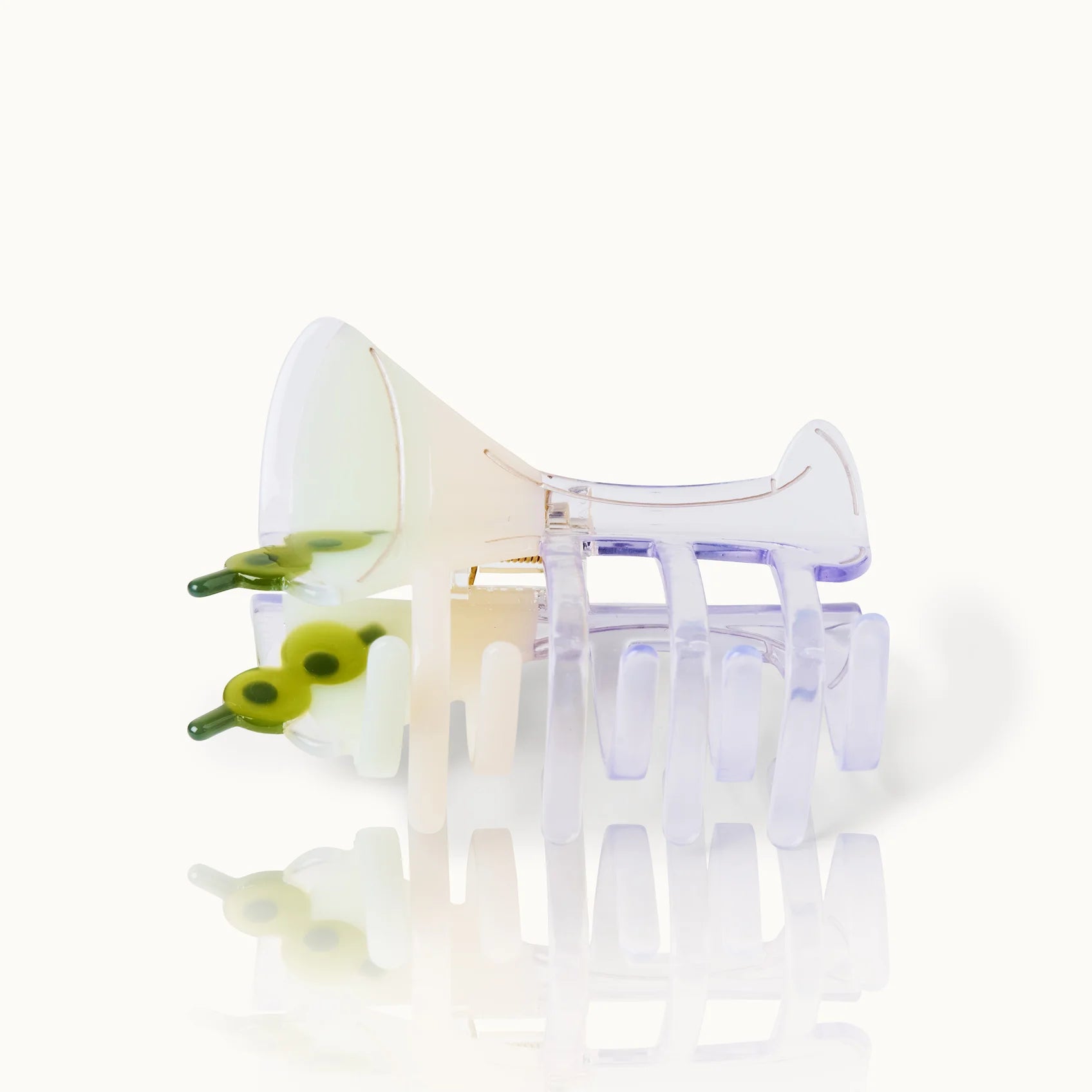 Haarklammer Martini Glas