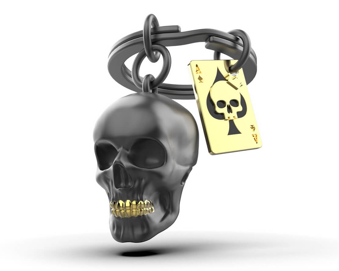 3D Schlüsselanhänger aus Metall