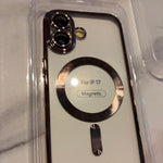 MagSafe TPU Handyhülle transparent mit Chromkante – iPhone 17