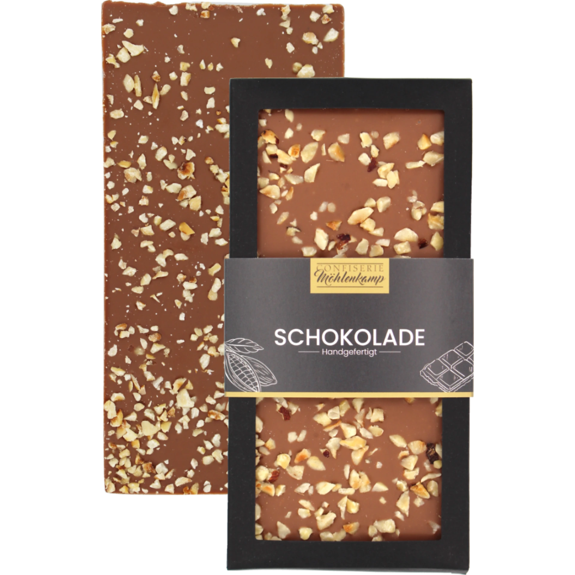 Topping-Schokolade | Vollmilch mit Haselnuss