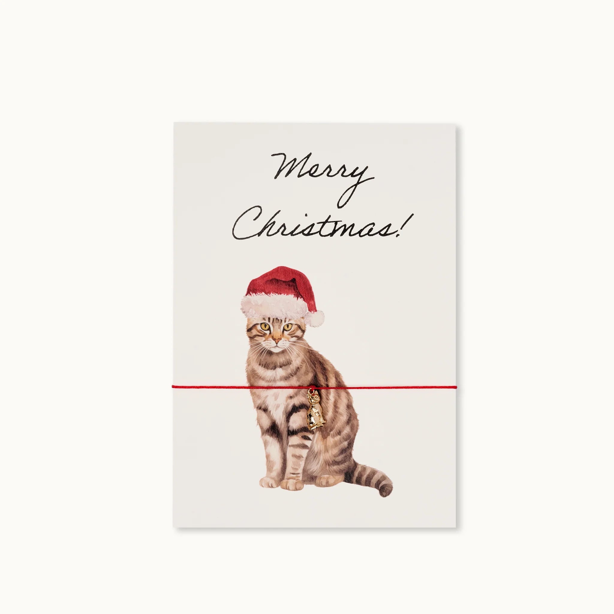 Armband-Karte: Merry Christmas Katze