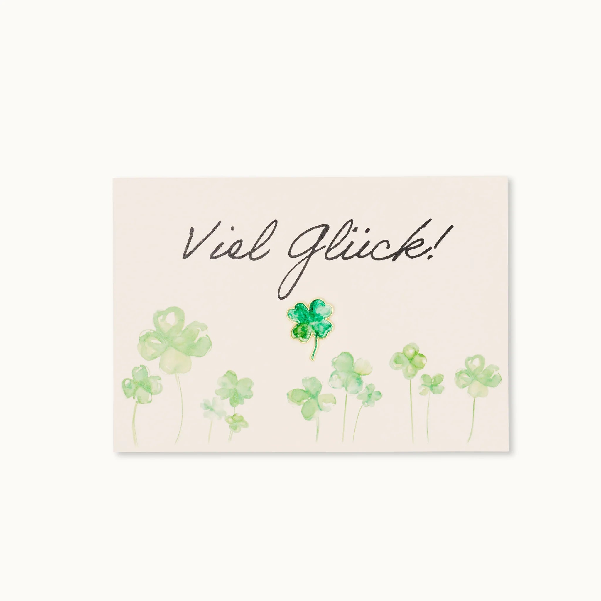 Pin-Karte: Viel Glück! Kleeblatt