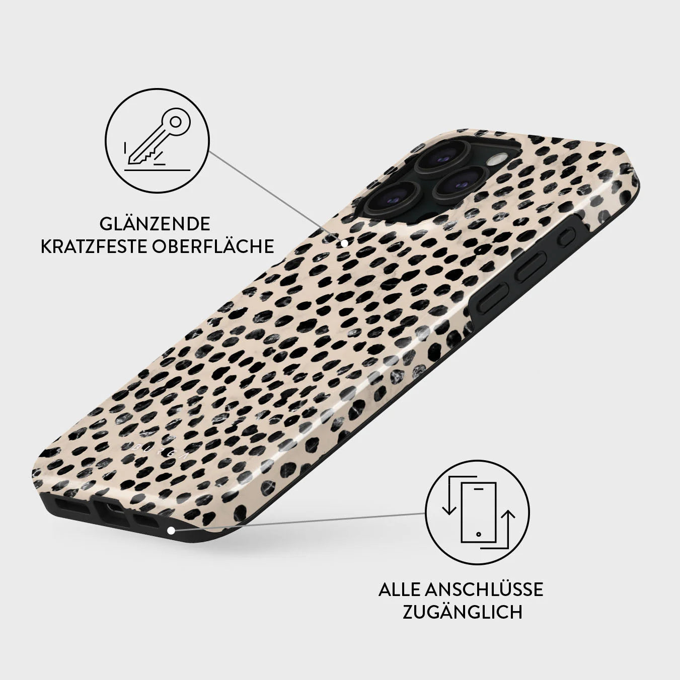 BURGA Tough Case "Almond Latte" inkl. MagSafe Funktion