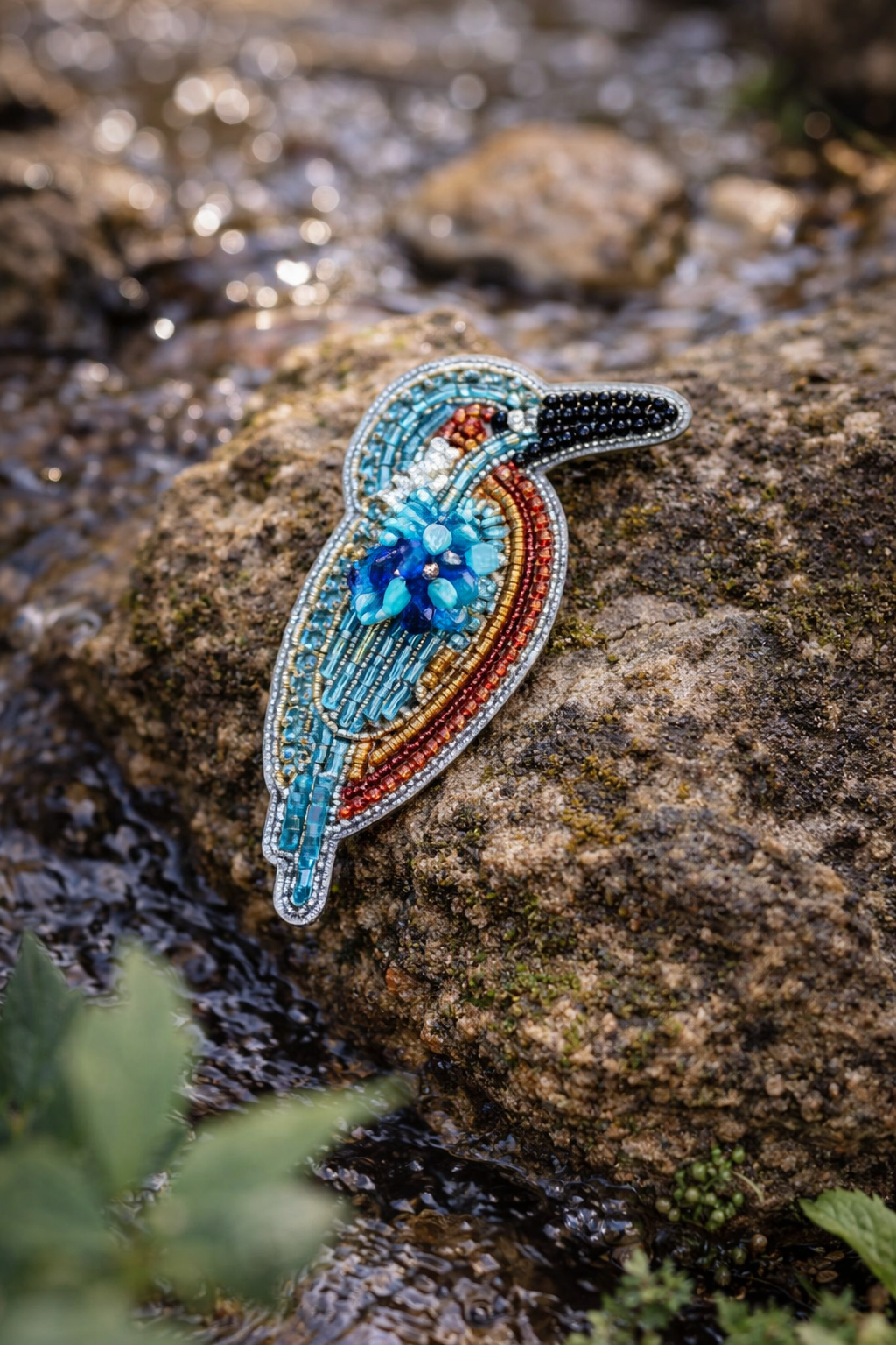 Brosche Eisvogel by Vivi