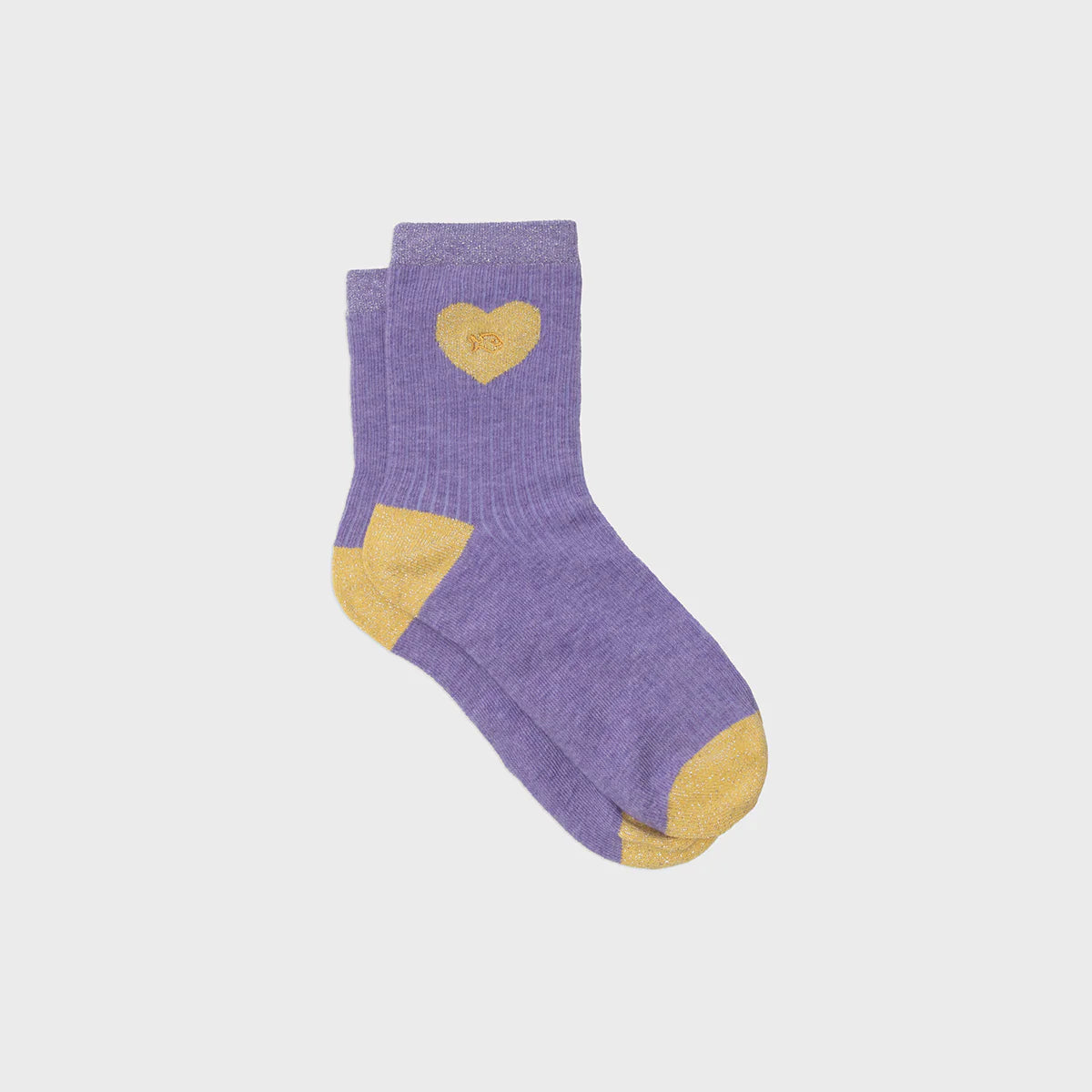 Herz-Socken mit Glitzer, , Gr. 37–40