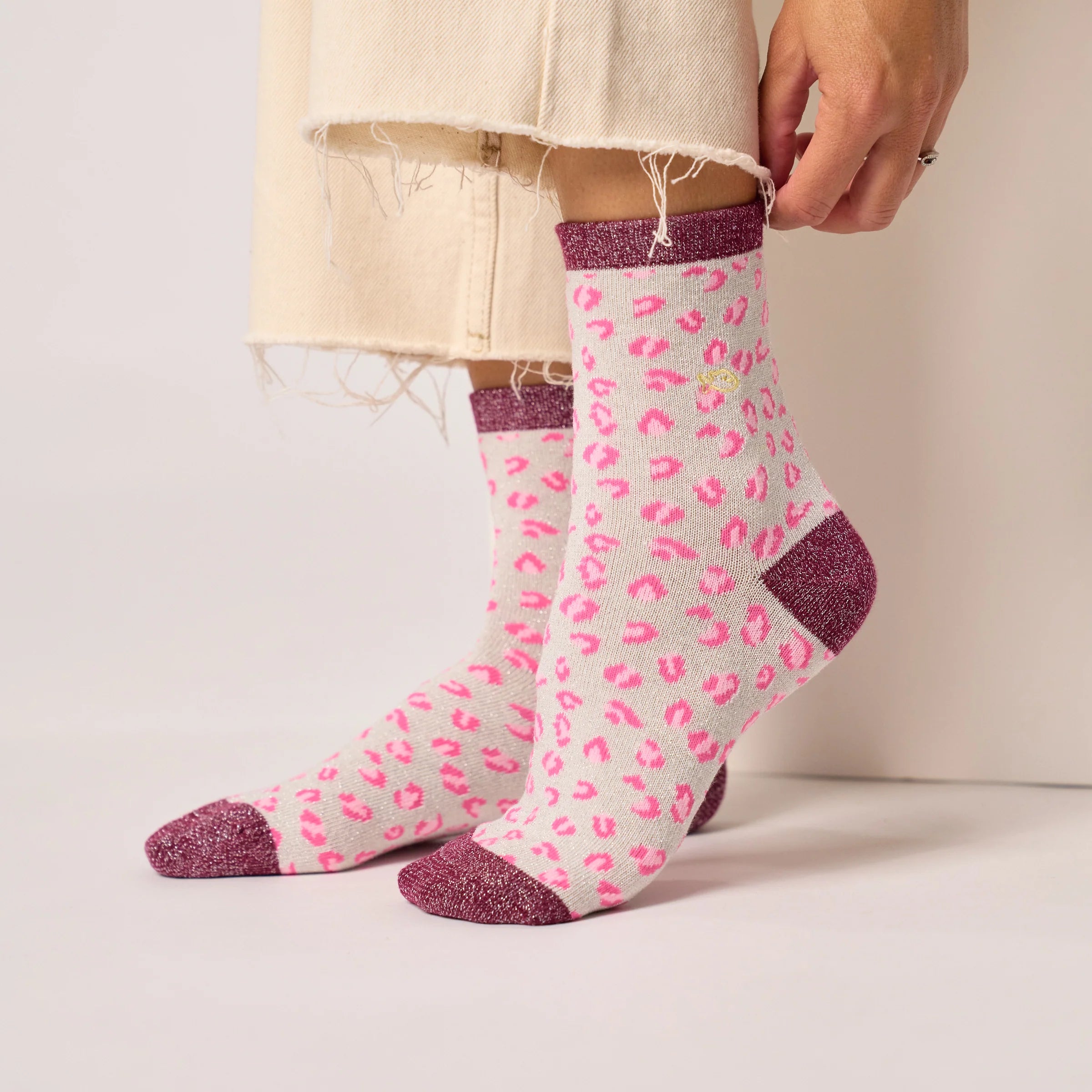 Billybelt Animal Print Socken aus Baumwolle