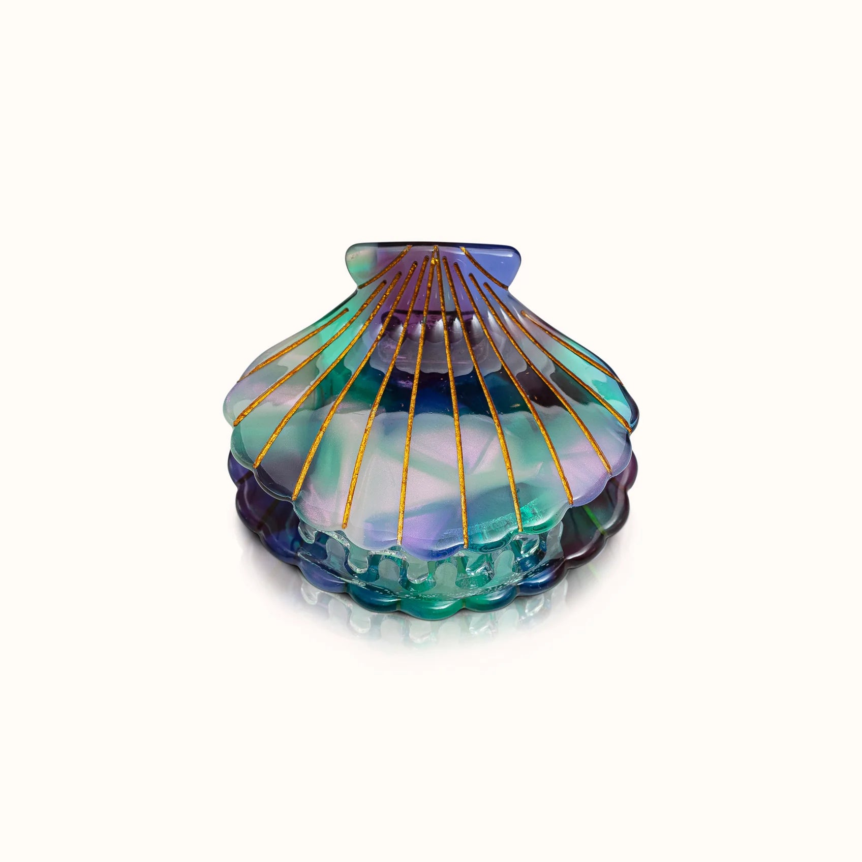 Haarklammern in Muschelform