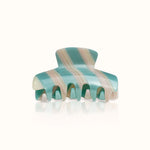 by Vivi Große Haarklammer Stripes – Turquoise Lines
