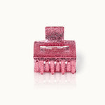 by Vivi Haarklammer Square mit Glitzer – Pink Glitter