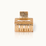 by Vivi Haarklammer Square mit Glitzer – Gold Glitter