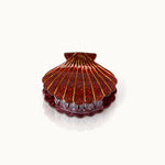 by Vivi Haarklammer Muschel mit Glitzer – Red Glitter