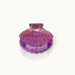 by Vivi Haarklammer Muschel mit Glitzer – Violett Glitter