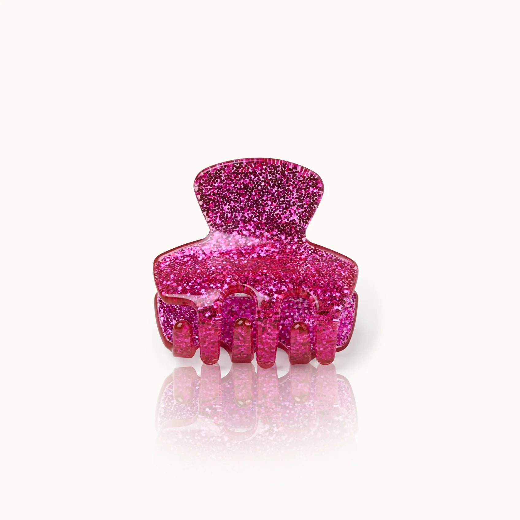 Haarklammer Klein Pink Glitter