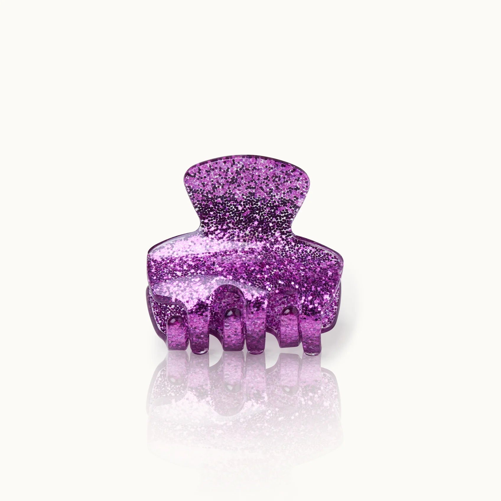 Haarklammer Klein Violett Glitter