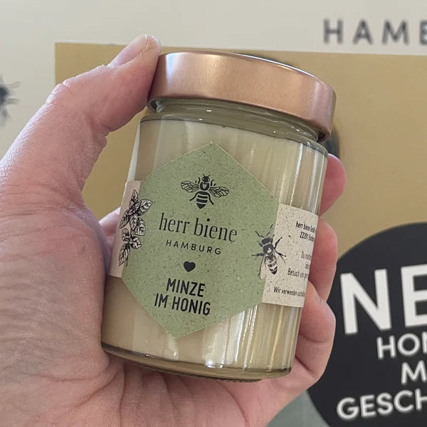 Herr Biene Minze im Honig 250g