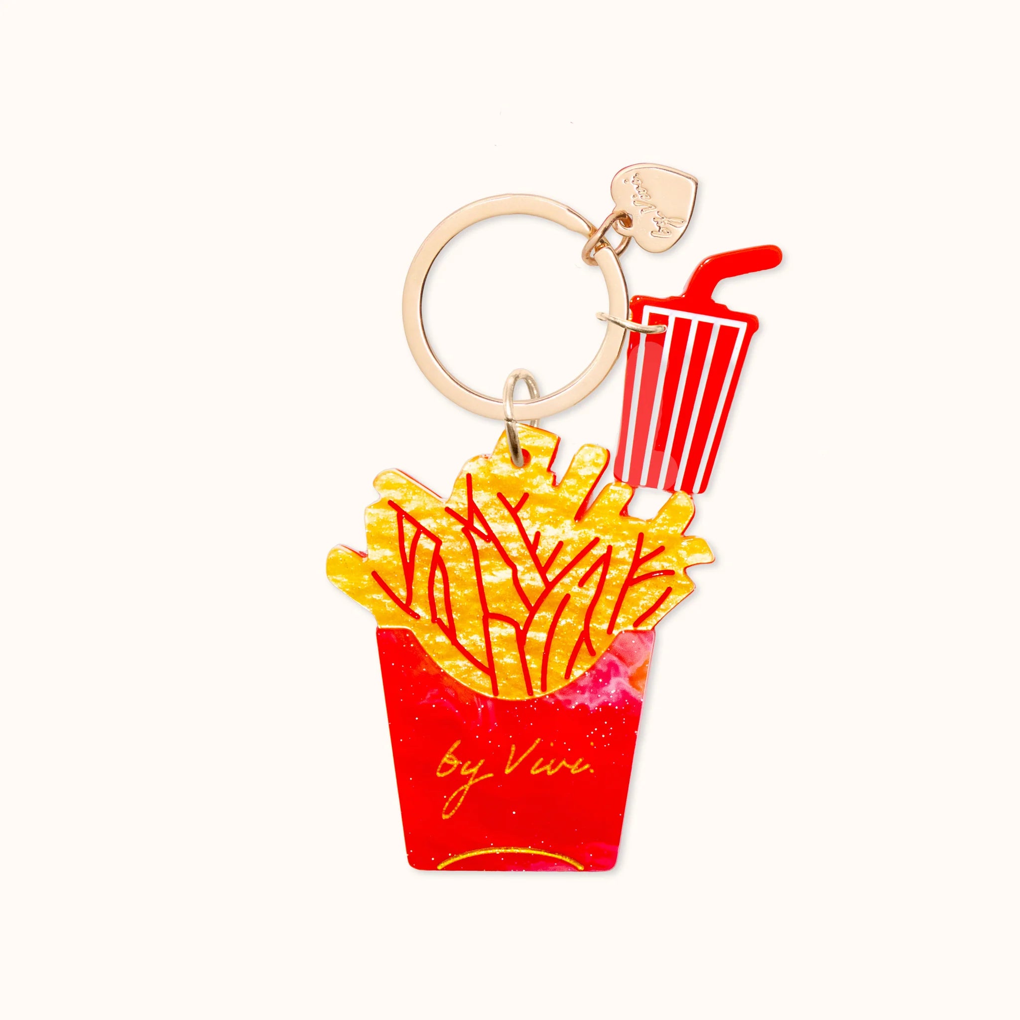Schlüsselanhänger Pommes